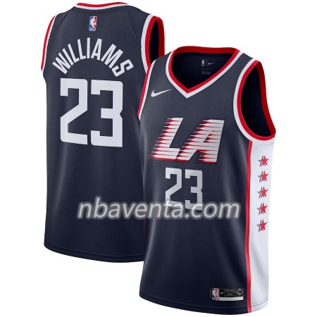 Camiseta Hombre Los Angeles Clippers Lou Williams 23 2018-19 Nike City Edition Navy Swingman